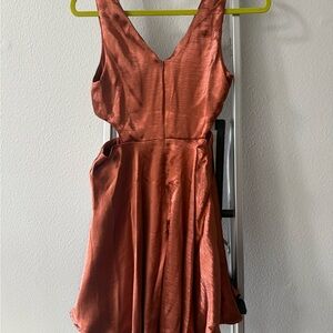 Altar'd State Copper Backless Dress